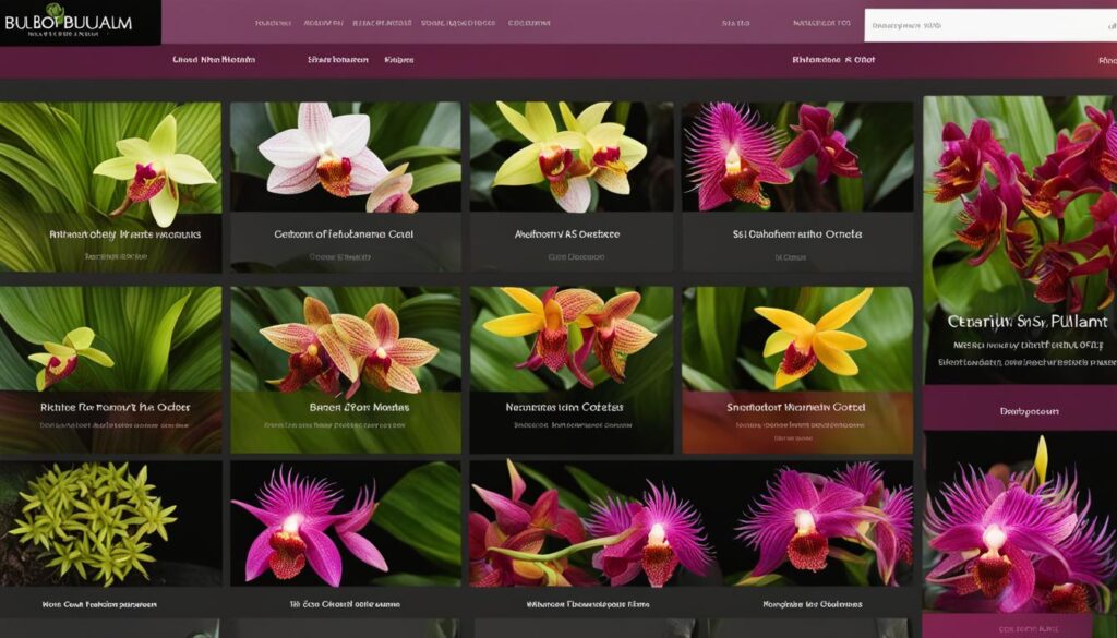 Bulbophyllum orchids online shopping guide