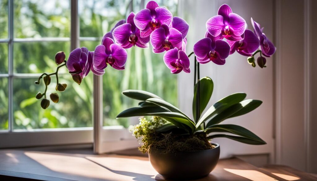 healthy blooming orchid