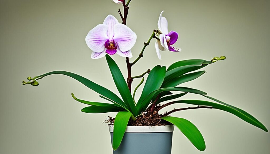Orchid recovering after a surgical procedure