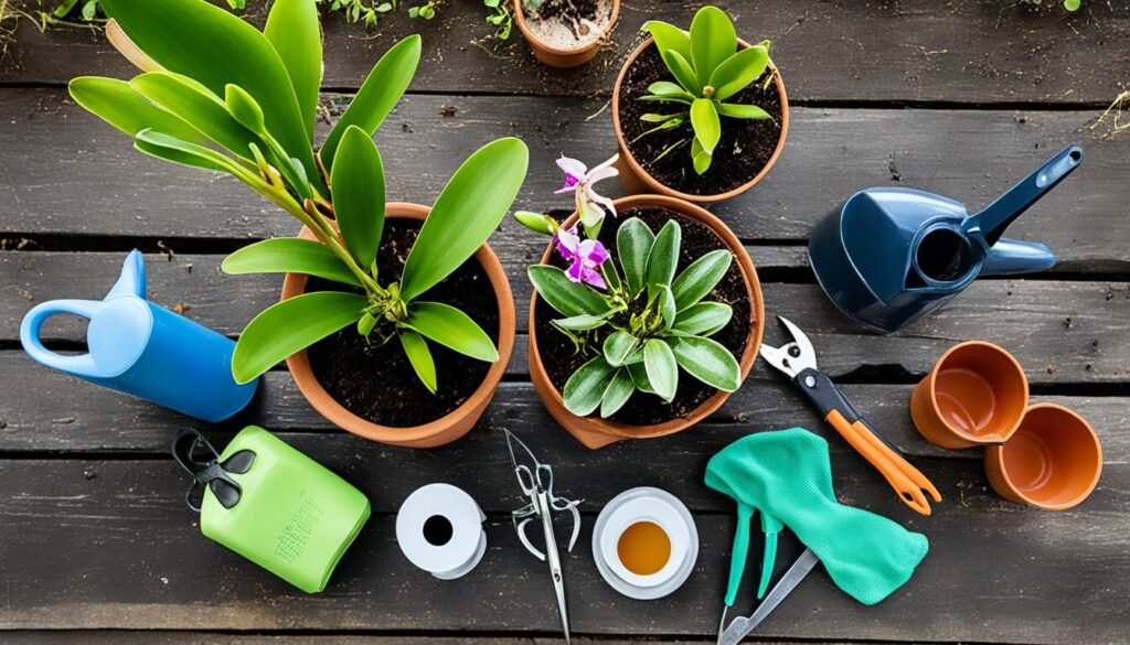 Orchid repotting materials
