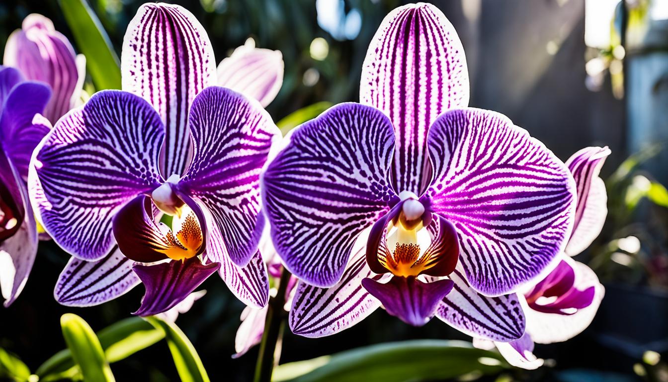 Grammatophyllum orchids