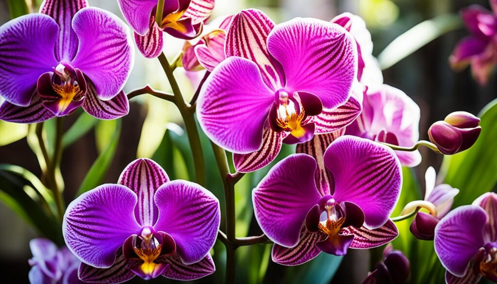 Thriving Hybrid Orchids